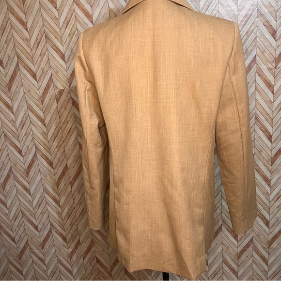Pendleton 100% Wool Long Button Tan Suit Women Jacket Size 10 and Pants Size 12 - Picture 15 of 15